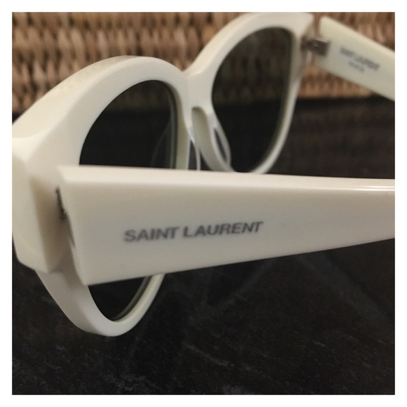 Yves Saint Laurent Sunglasses—White Frames w/Case - Picture 7 of 13